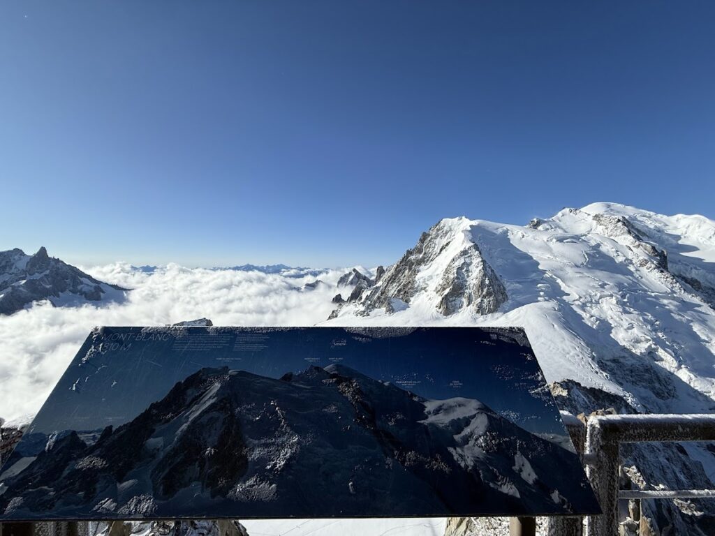 몽블랑 정상 